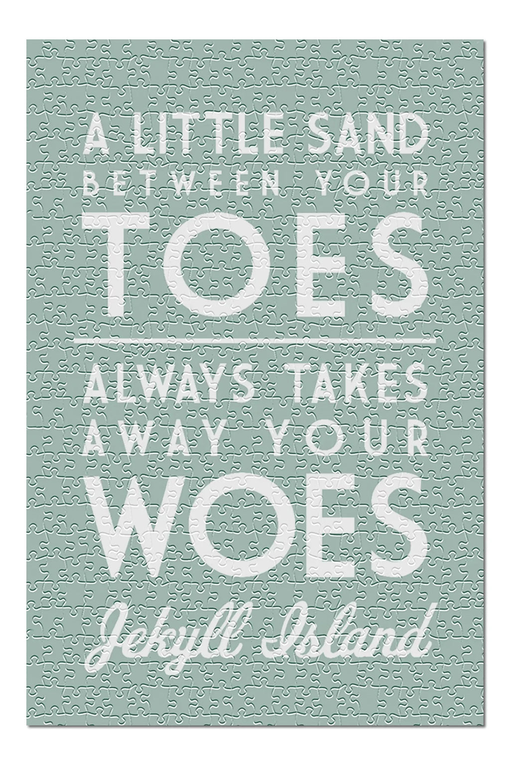 Georgia, Adults Jigsaw Puzzle (19x27 Made Simply Jekyll A Family, Your Little Sand Piece and Island, 500 USA) Between inches, for in Premium Said Toes,