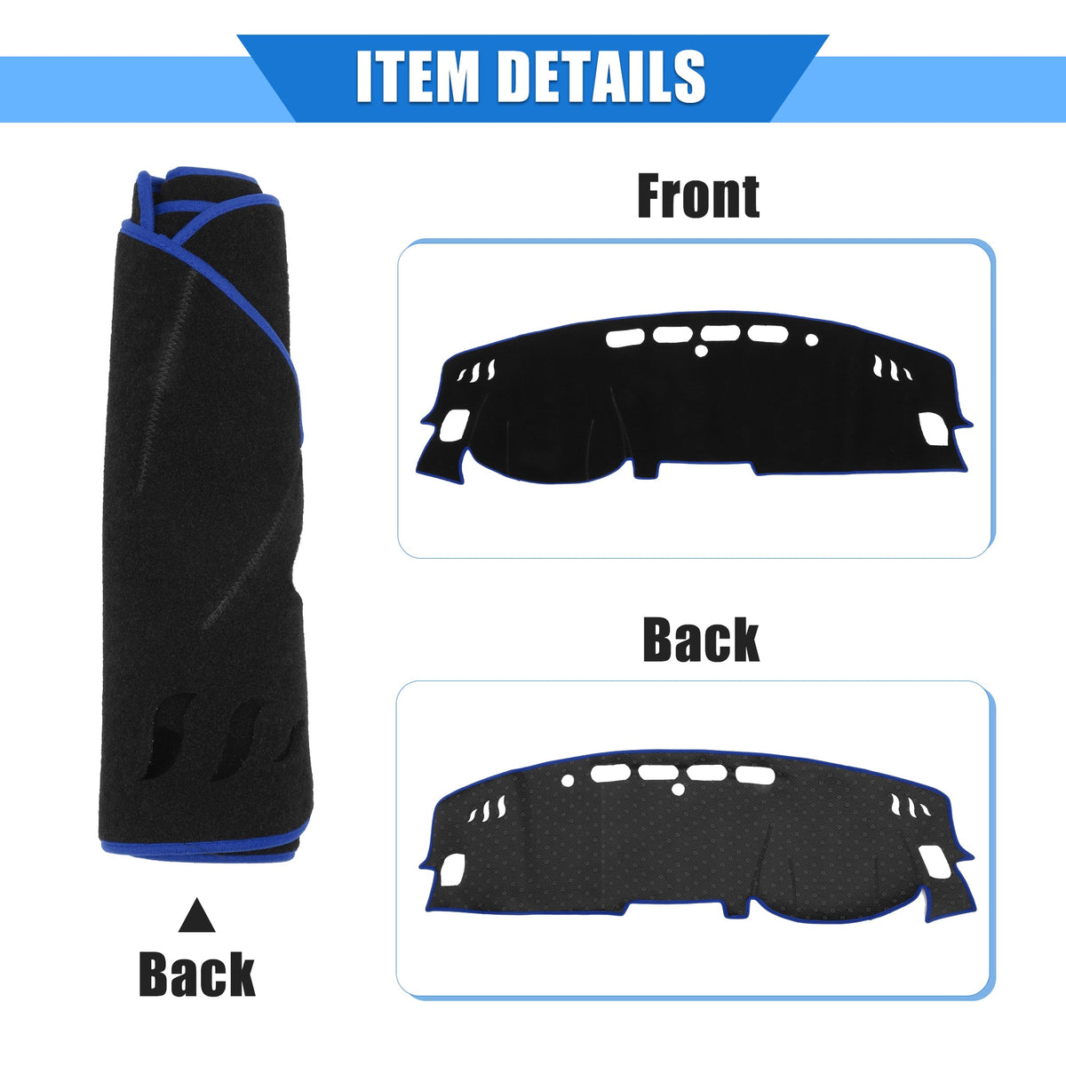 Console Dashboard Polyester Cover Nissan Kicks Unique Blue for Protective Car Center Compatible 2017-2020 Bargains