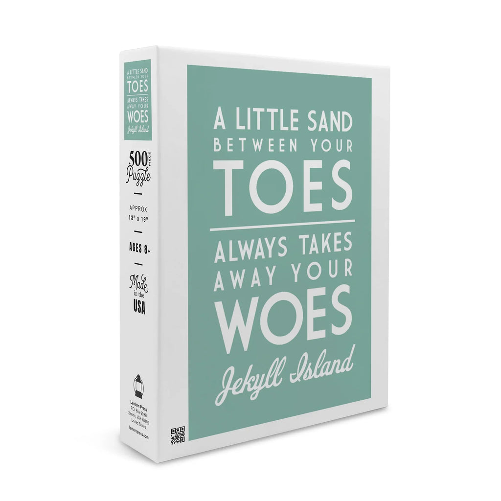 Georgia, Adults Jigsaw Puzzle (19x27 Made Simply Jekyll A Family, Your Little Sand Piece and Island, 500 USA) Between inches, for in Premium Said Toes,