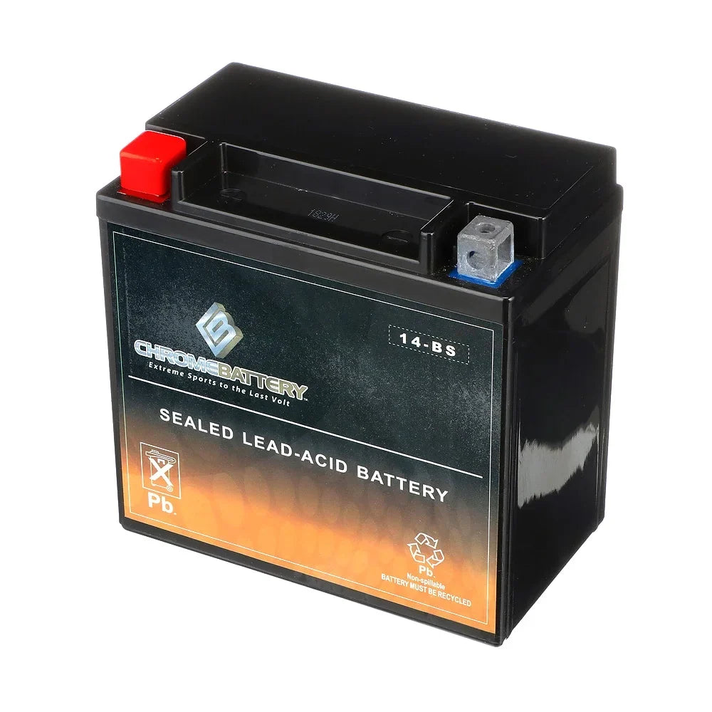 (spirit, Aero, Chrome YTX14-BS A. CCA) 12 C. E. Ah, 1100cc Motorcycle Battery 2003 C3, T (14-BS Vt1100c, 200 Battery Volt,12 for Tourer) Shadow Honda