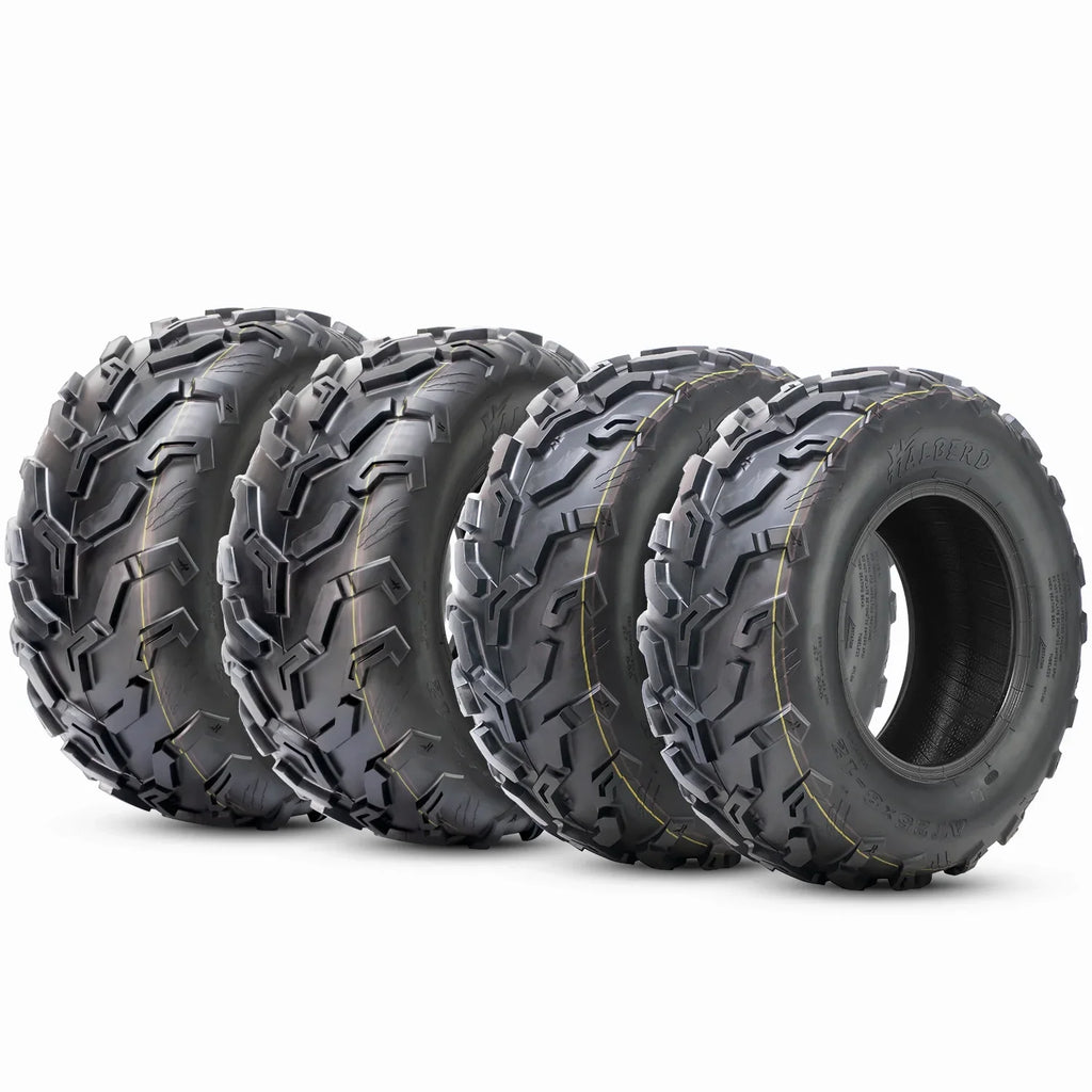 Sand Tires 4 Road 25x10-12 25x8-12 6PR off HALBERD & Tire Terrain All Rear ATV/UTV of Set Trail Front