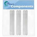 1/8" - Bar, 720-0733 Shield Stainless Burner Old Bar, - Barbeque Compatible Kitchenaid Flavorizer Vaporizer Plate 3-Pack for Grill Tent Parts Tamer, Flame Replacement Heat BBQ Steel 16 Cover
