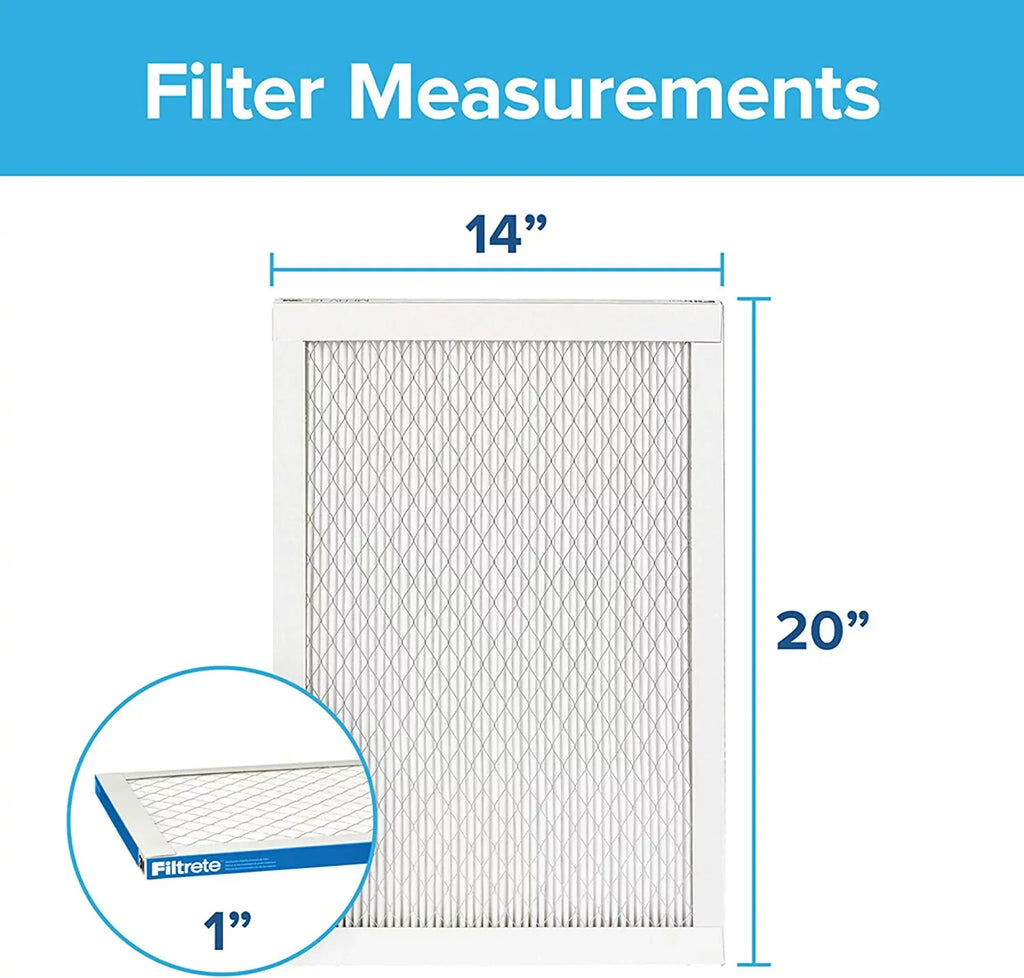 13.81 Ultimate Filtrete AC Allergen, (exact Air 19.81 dimensions 6-Pack 14x20x1, Furnace Filter, MPR 0.78) x Living 1900, Healthy x