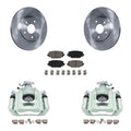 C/V For Rear Front Rotors Ceramic KC8-100707C Pads Disc Kit Auto And Caliper Dual Ram With 2012 Brake Piston Transit