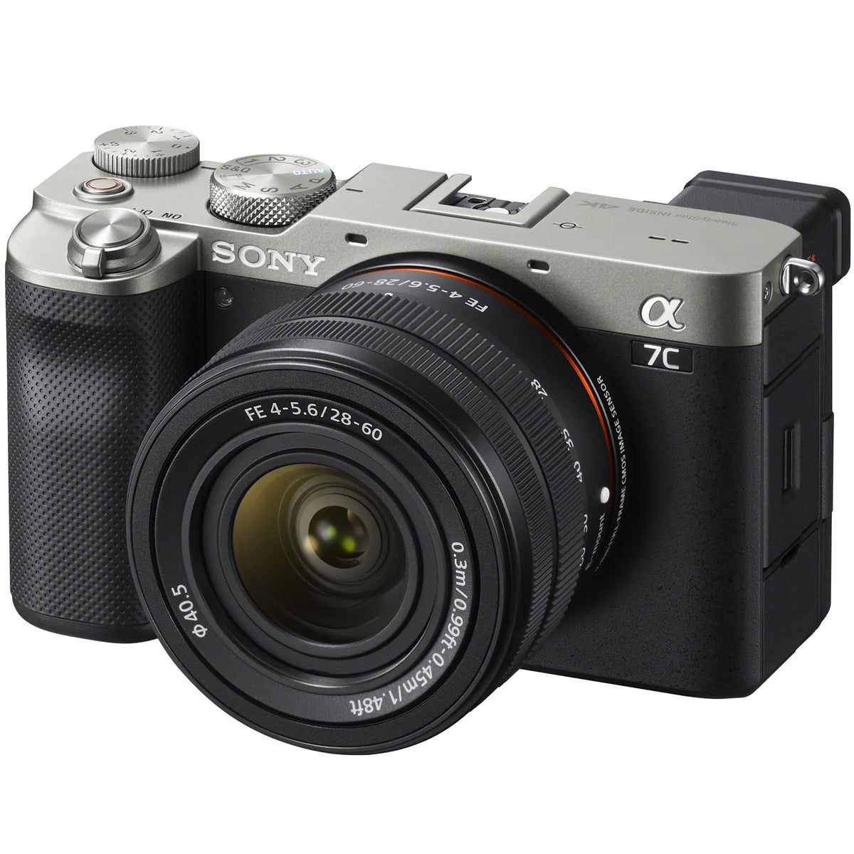 Accessories Body 2x with Wireless Battery + F4-5.6 Deco Vlogger + 28-60mm Bag + Gear Shooting Grip Remote a7C w. Full Bundle Kit GP-VPT2BT Camera ILCE7CL/S & ACCVC1: Frame Mirrorless Sony Silver Lens