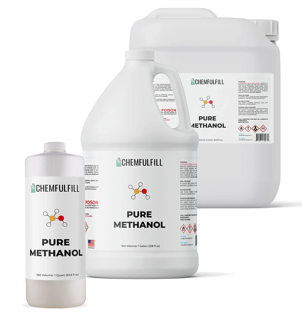 Alcohol High Methanol Methyl (640 - Chemfulfill fl oz)) (MeOH; (5-Gallon Methanol) Purity