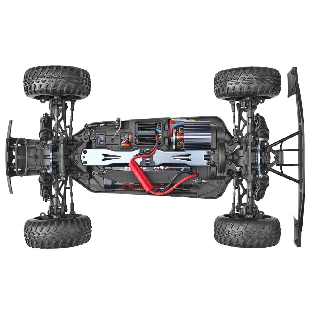 Motor RC Course Redcat Blue Short SC Truck, Racing Brushed Electric Blackout