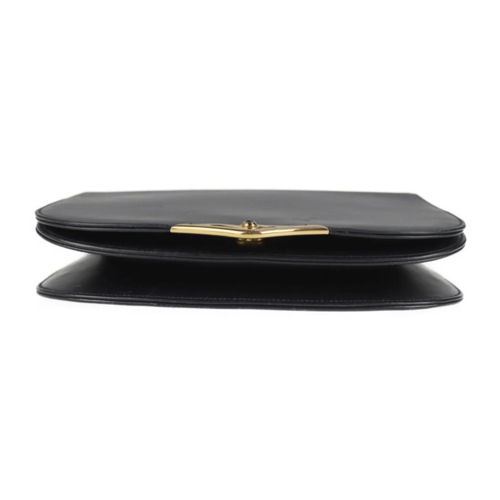 line dark sapphire bag Pre-Owned leather calf (Good) Cartier 2WAY navy clutch CARTIER shoulder