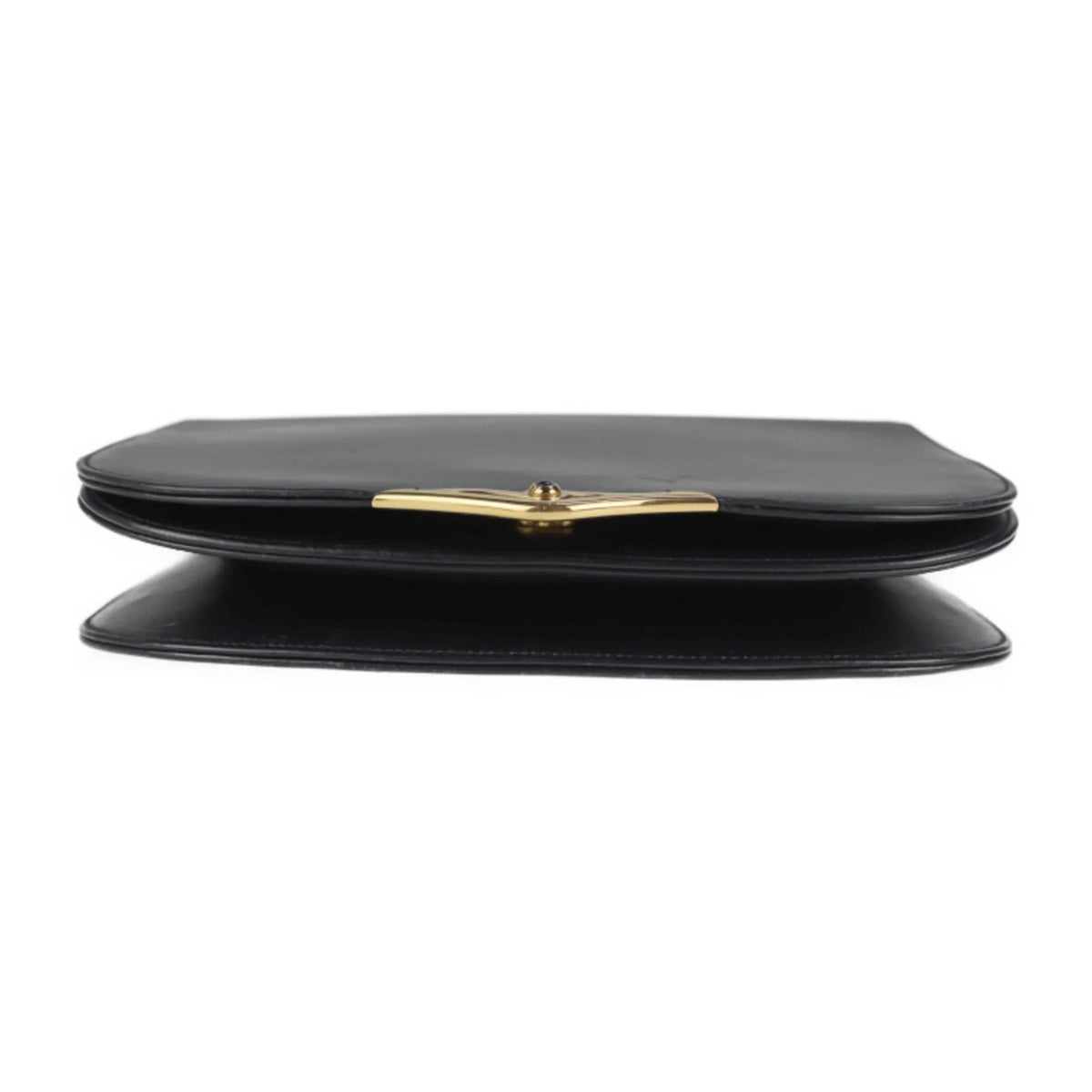line dark sapphire bag Pre-Owned leather calf (Good) Cartier 2WAY navy clutch CARTIER shoulder