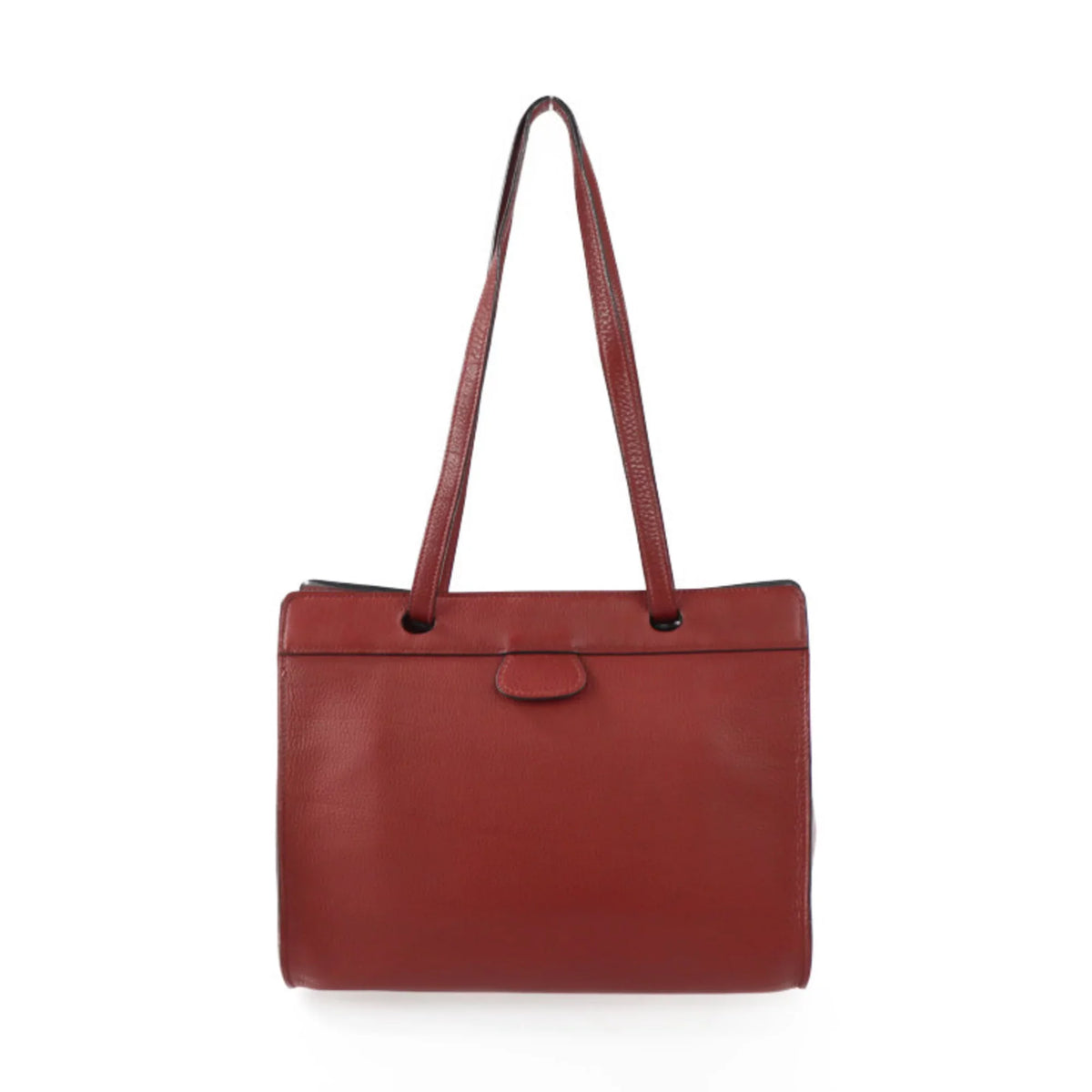 □E Museau stamp Ash (Good) Rouge Taurillon Shoulder bag HERMES Tote Hermes Pre-Owned Clemence