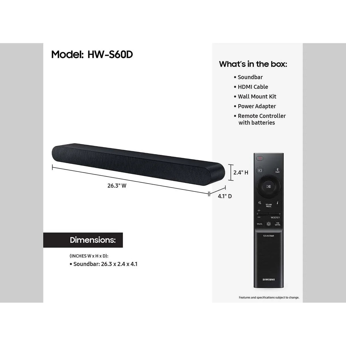 Redeemable (2024) DIRECTV S-series Wireless Gemini Samsung with Soundbar HW-S60D Air