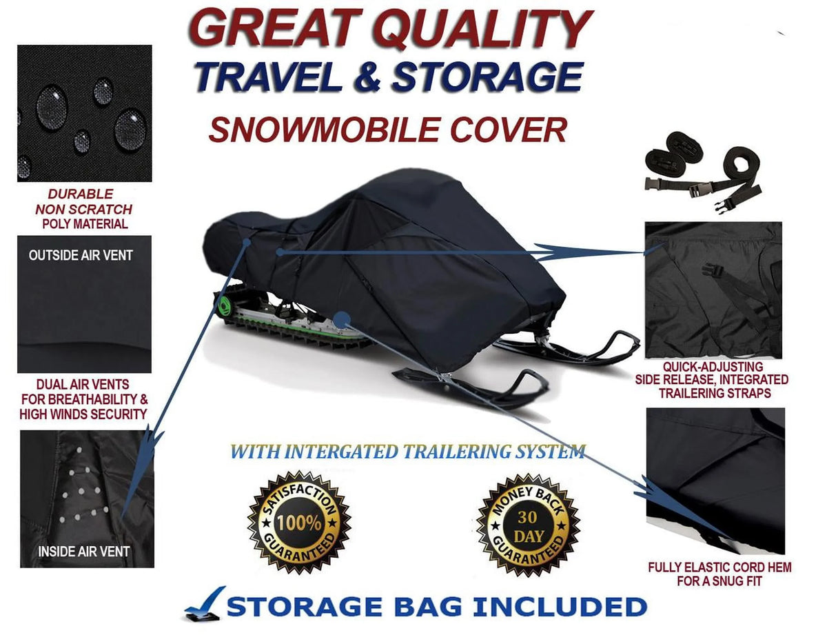 ES Snowmobile 2019-2020 and Compatible Cover Sleds. EVO Polaris Mud Travel Indy and Storage Protection 300D for Slush