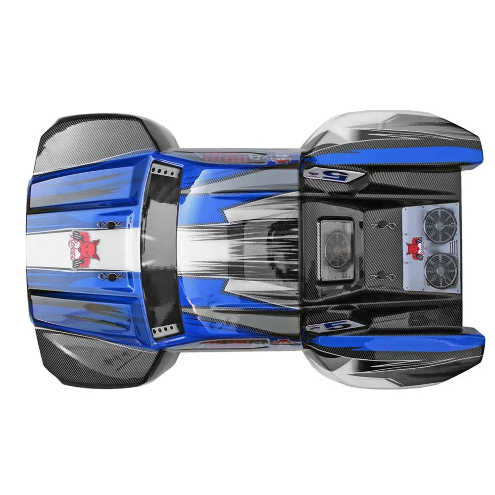 Motor RC Course Redcat Blue Short SC Truck, Racing Brushed Electric Blackout