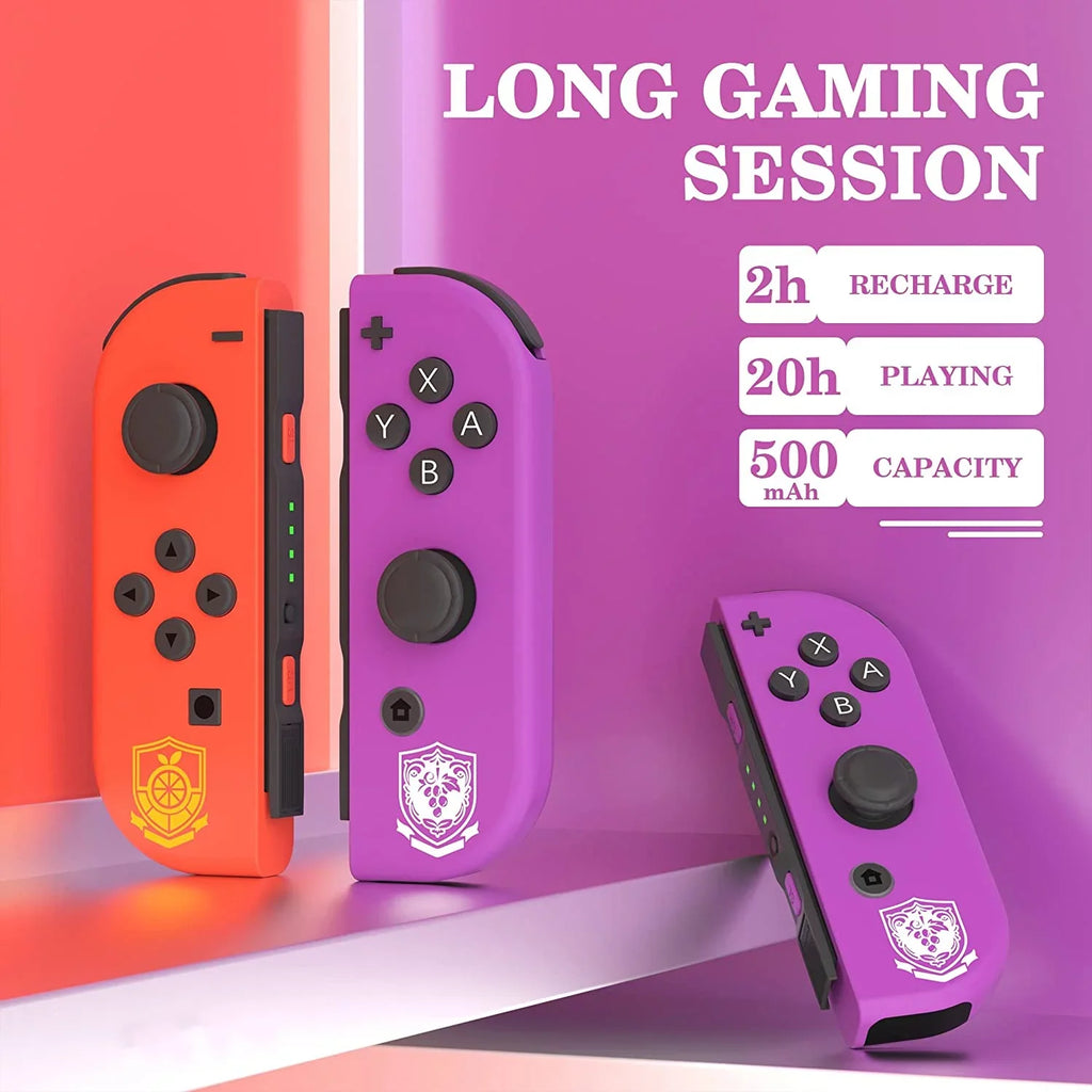 Dual Violet Switch - Controller,Support with Control Controllers,Compatible Scarlet Vibration/Wake-up/Motion Nintendo Switch