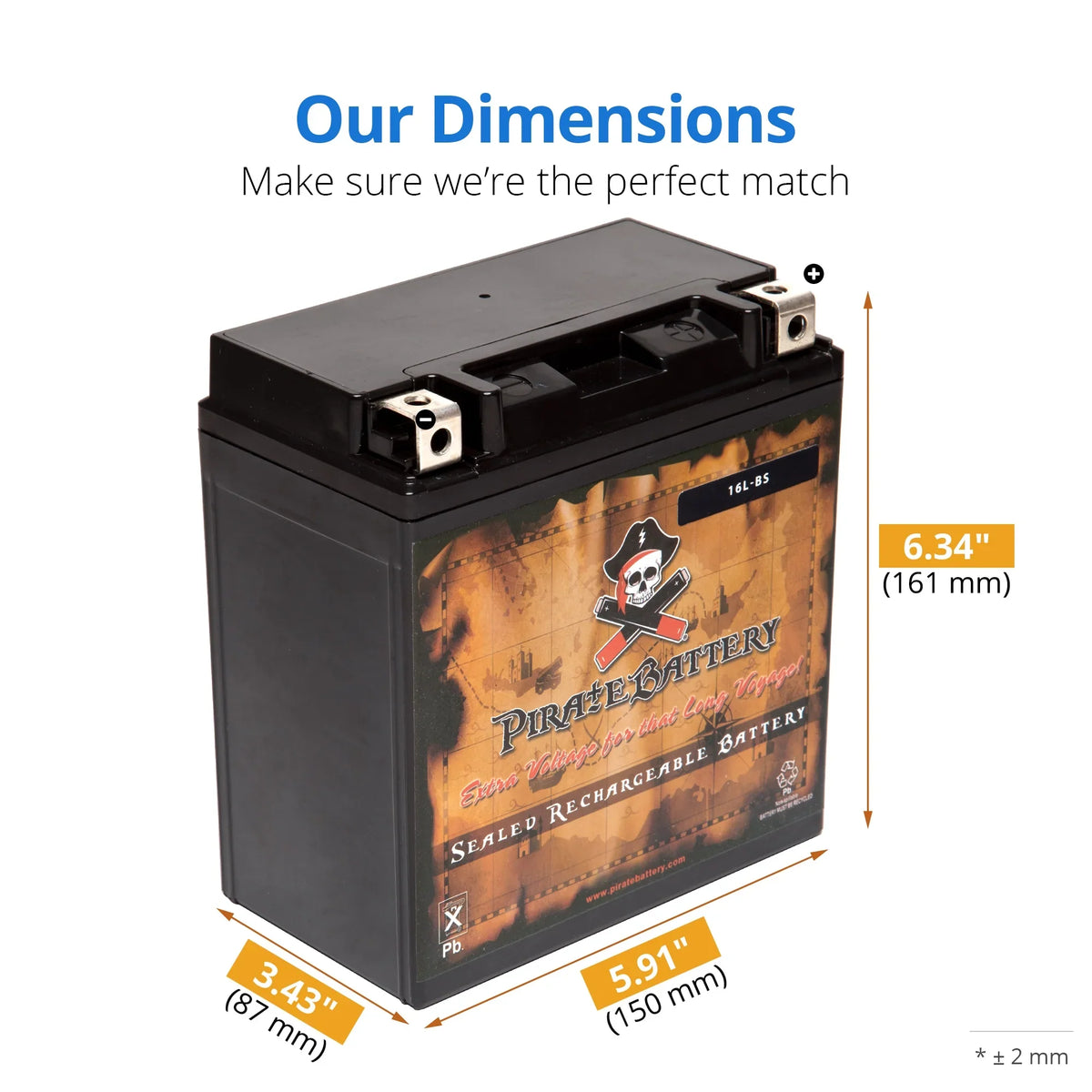 Battery 12 for 230 Volts,14 (16l-bs Ski Battery Ytx16l-bs Ah, Cca) Yamaha Pirate Runner Wave 1993 Jet