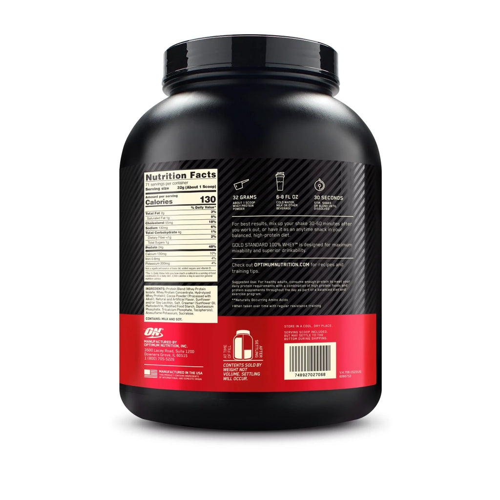Nutrition, Protein Chocolate lb, 100% 5 Whey Standard Optimum 71 Coconut, Gold Servings Powder,