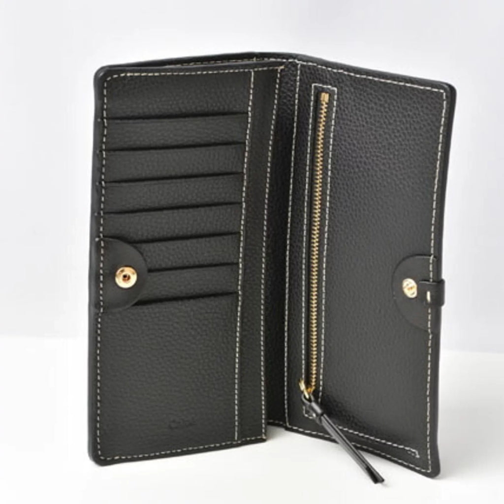 Black CHC21SP115E04 Pre-Owned Darryl Chloe Chloé New) (Like Daryl Wallet Long