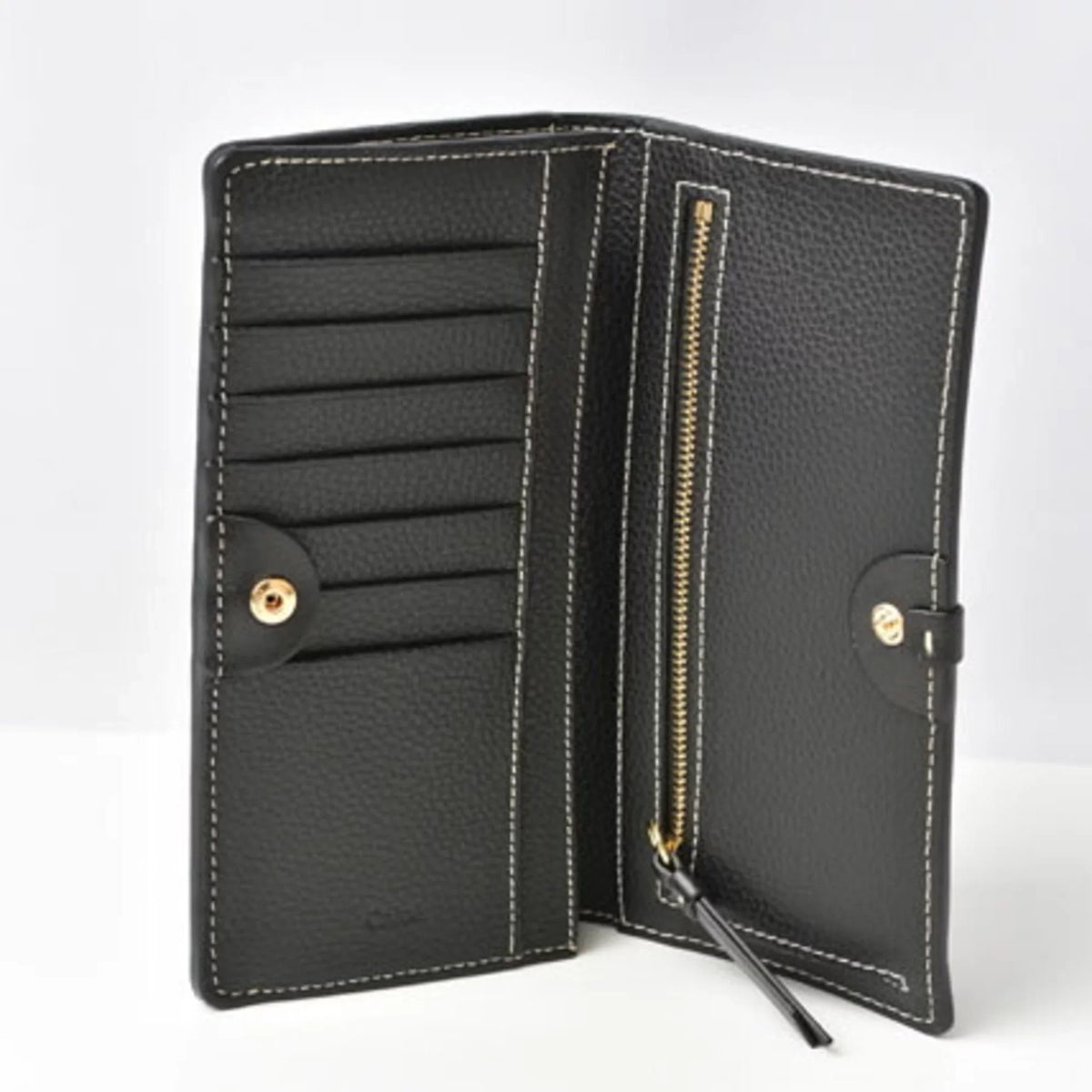 Black CHC21SP115E04 Pre-Owned Darryl Chloe Chloé New) (Like Daryl Wallet Long