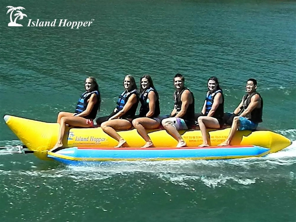 Yellow Heavy-Duty 6-Passenger Banana In Boat Inline