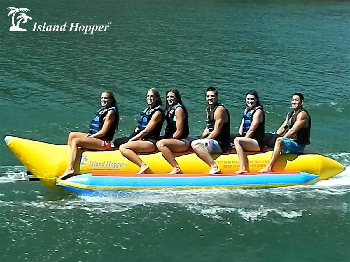 Yellow Heavy-Duty 6-Passenger Banana In Boat Inline