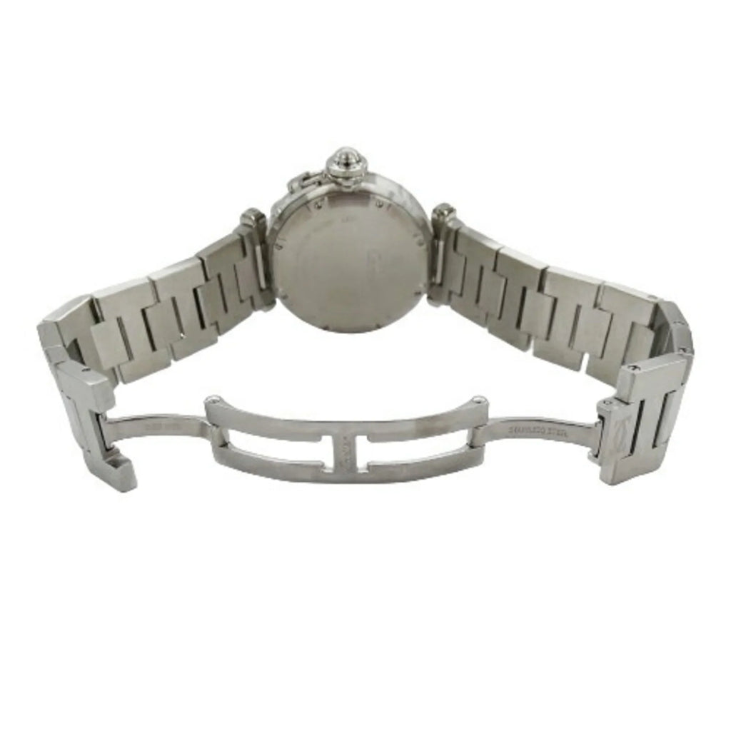 Stainless Miss Steel, Pasha SS, Polished Quartz, (Good) Ladies W3140007, Silver, Watch, Pre-Owned Cartier