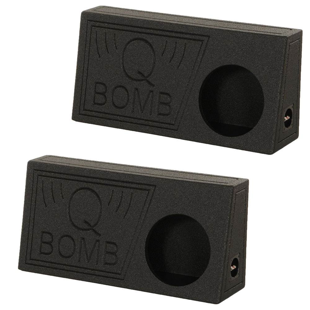 10" Pack) Box Black Subwoofer (2 Vented QBomb Single Spray QPower with Bedliner