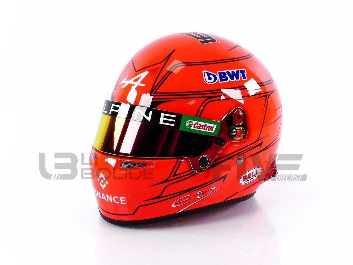 Ocon Esteban - HELMET Alpine - 2023 1/2 MINI CASQUE