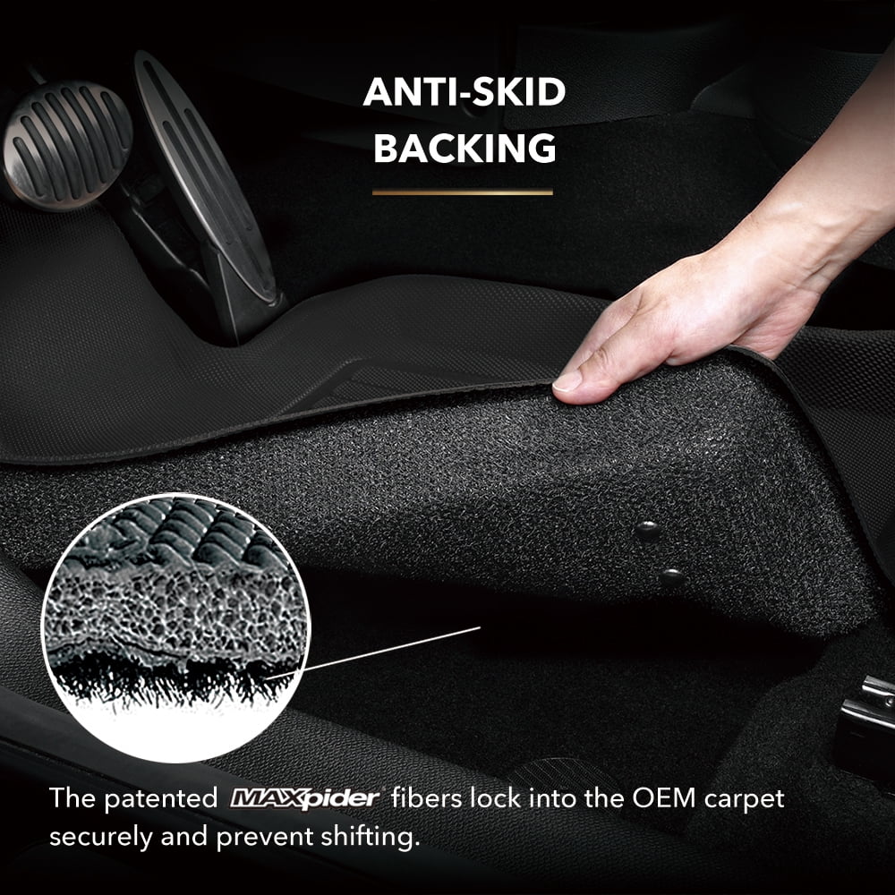 '- CHRYSLER 3D Mat (BLACK) PACIFICA/VOYAGER Set MAXpider Floor Full with compatible KAGU 2020-2024