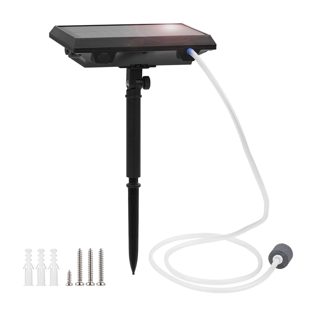Aerator Air Tranportation Fish Aquarium for L Rechargeable Solar Oxygenator Fish Stone Bubble Pump Pools 5.5V Fishing Small with 1.5W Circulation Pond Pump & Garden Air Ponds
