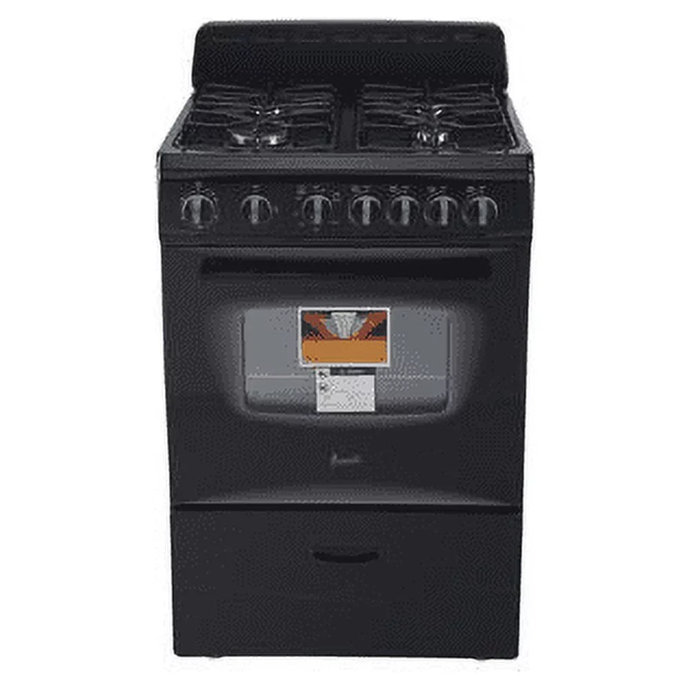 Range 24" Gas (GR2415CB) Oven, Compact in Black Avanti