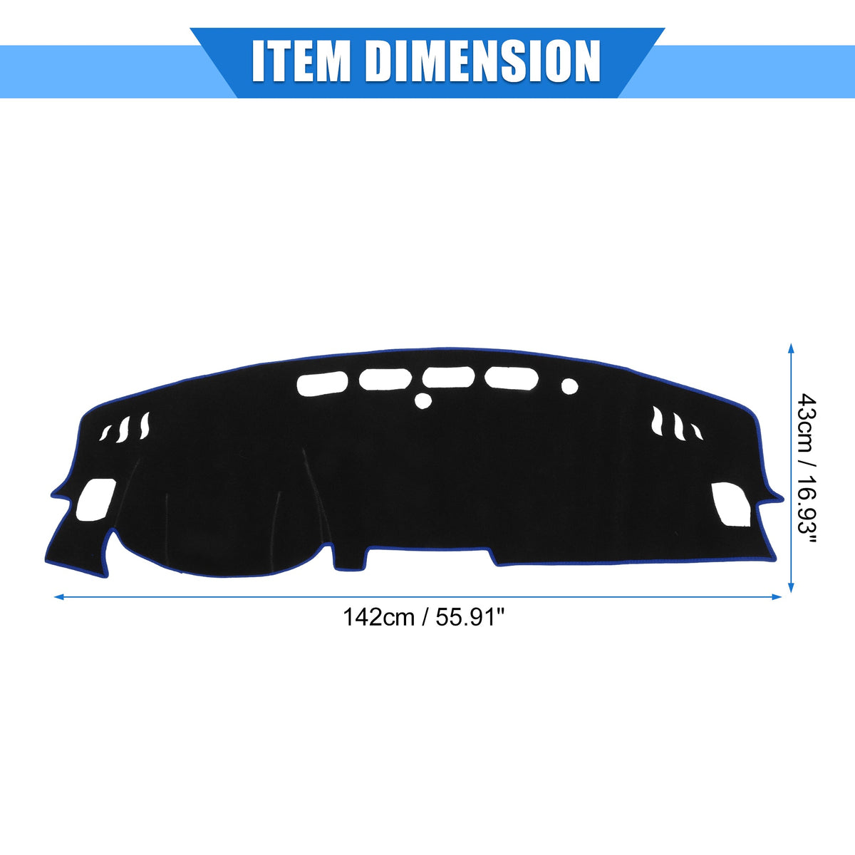 Console Dashboard Polyester Cover Nissan Kicks Unique Blue for Protective Car Center Compatible 2017-2020 Bargains