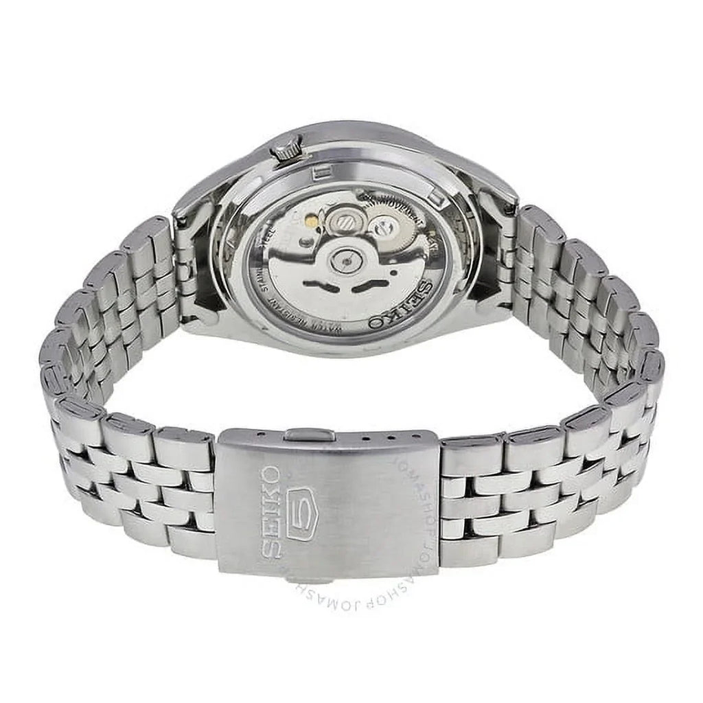 SNKL17 Men's Analog Steel Seiko Silver Watch Dial with Stainless