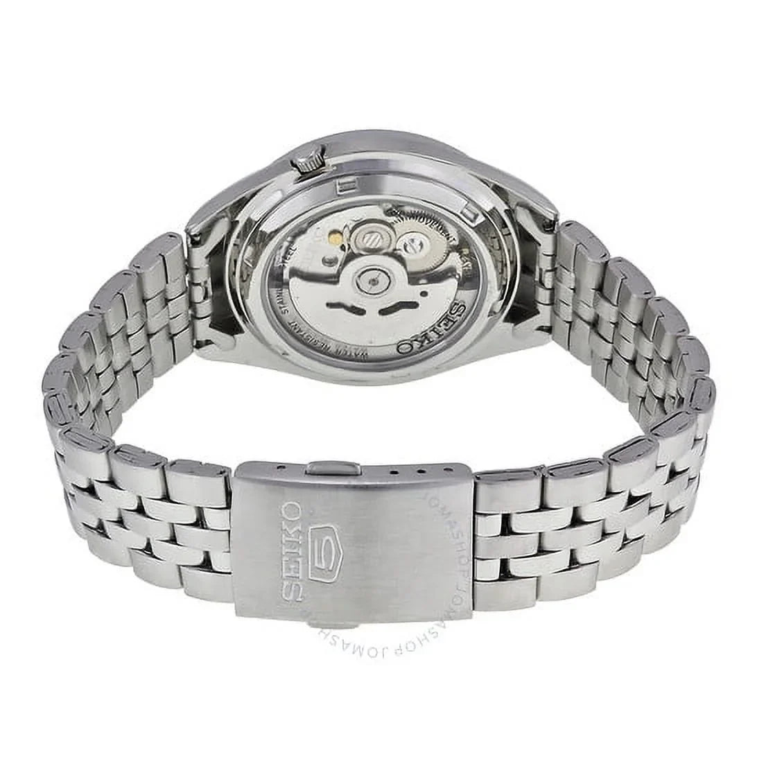 SNKL17 Men's Analog Steel Seiko Silver Watch Dial with Stainless