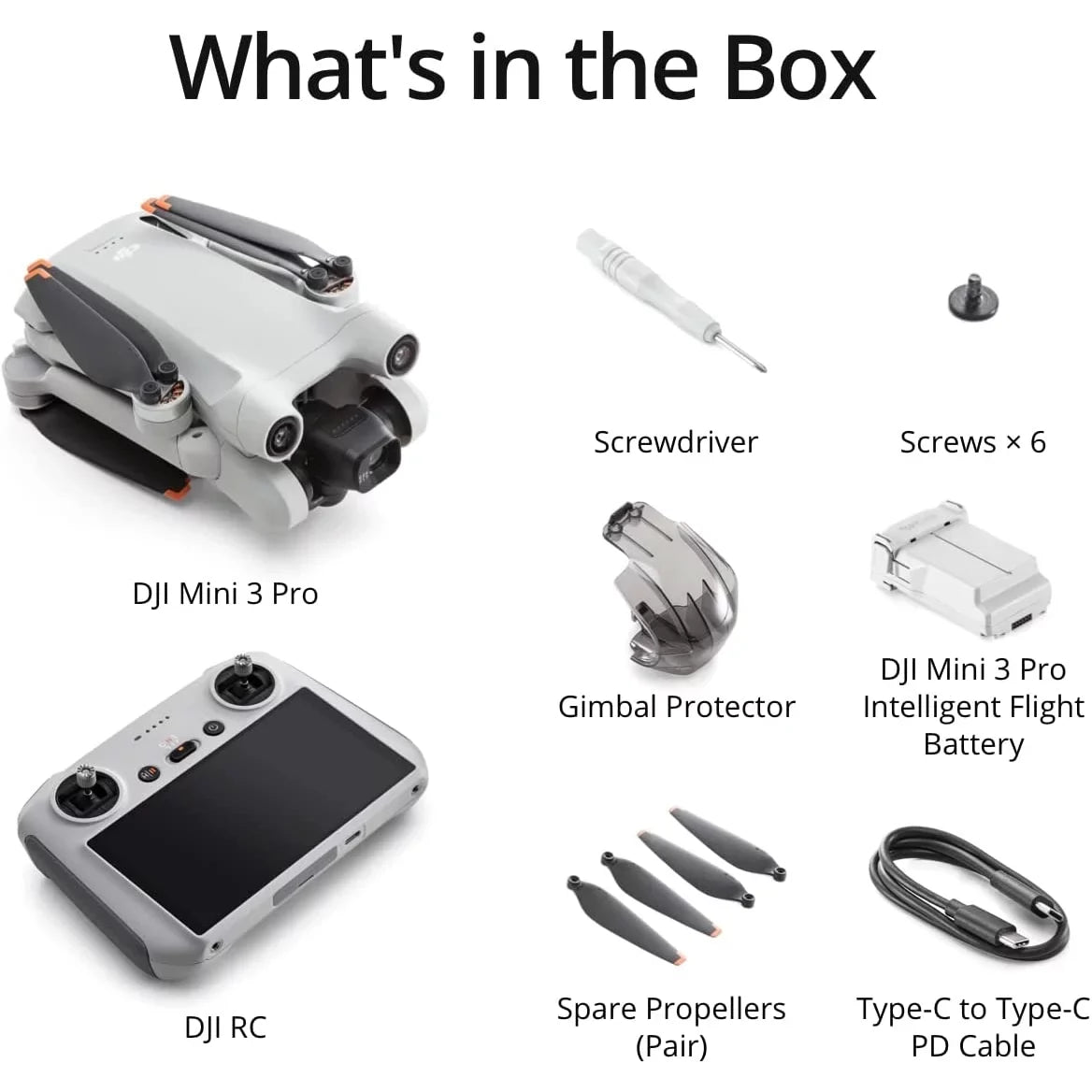 Mini Sensing 34min &Accessories Video, Camera DJI RC Pro w/ Bundle Gear Flight 48MP, Quadcopter Drone 3 Screen) Deco Smart Tri-Directional 128GB Backpack + Card Remote 4K/60fps (With Obstacle + Time,