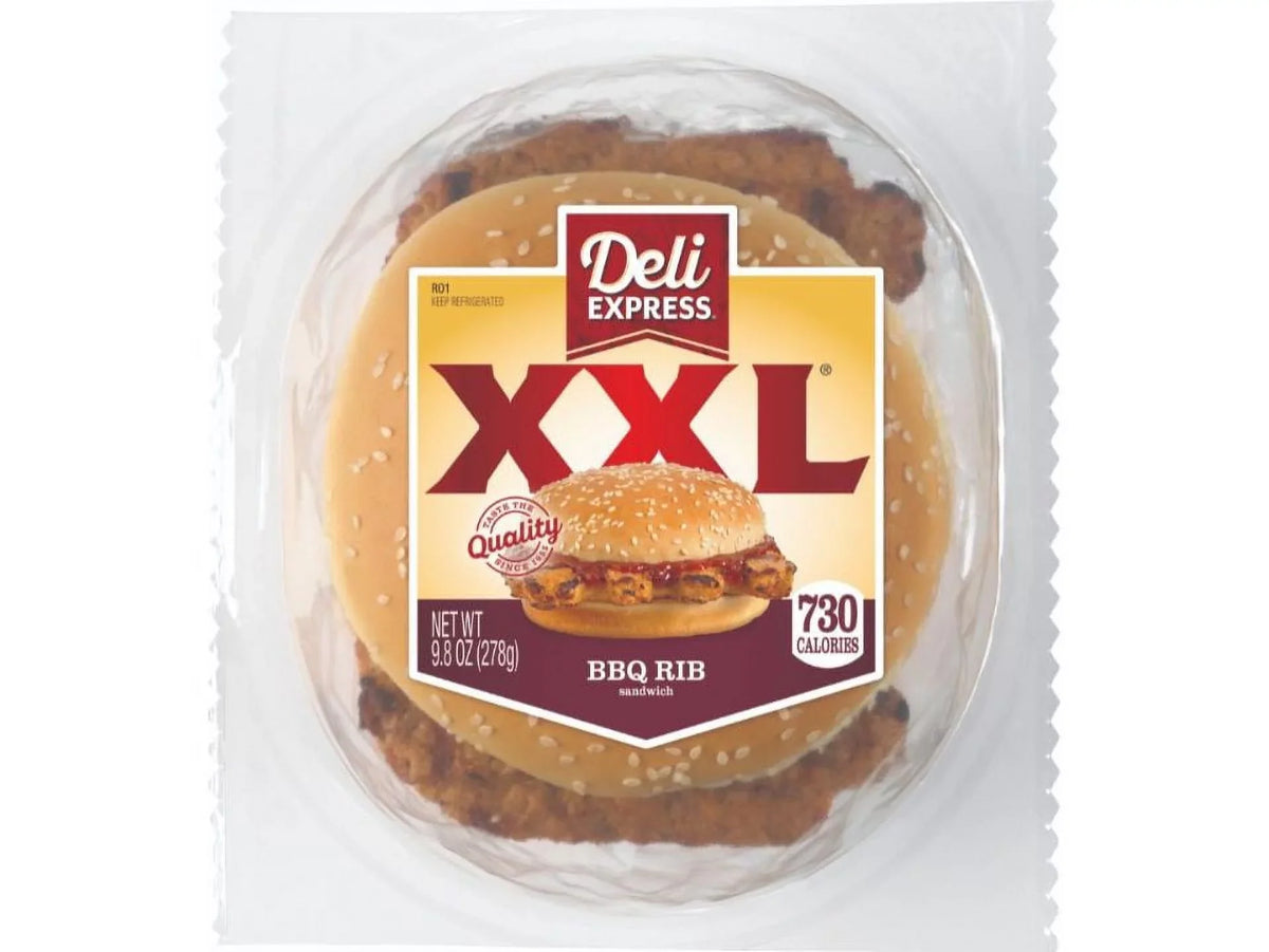 6) Express 9.8oz XXL Sandwich BBQ OF Deli Rib (PACK