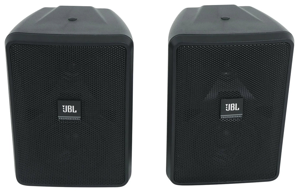 Amp + 70v JBL Control Black Speakers Wall 3" (4) 23-1 Indoor/Outdoor Commercial