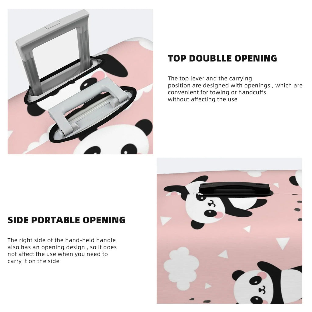 Cover Protector Clouds Anti-Scratch Cover 18-32 Washable The And Star Sky In Suitcase Fits Flying Luggage Panda Between Bingfone Suitcase Cover Luggage Inch