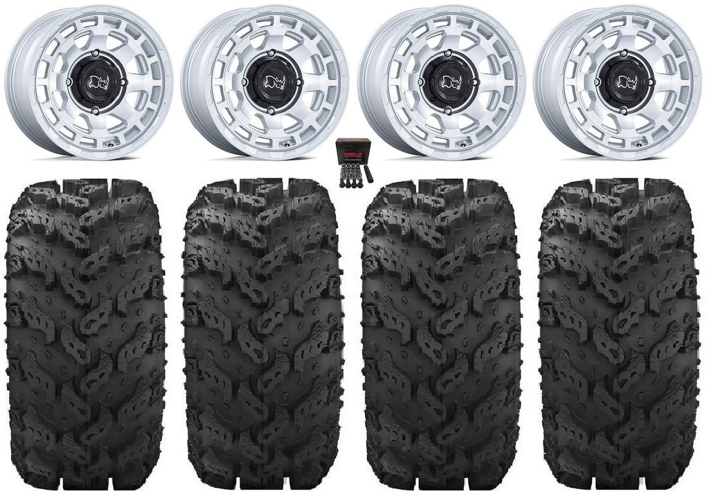 Yamaha CFMoto Viking 14" 1000 ZForce Wolverine Black YXZ1000R Rhino 950 UForce Si Wheels Chamber Tires 28" Reptile