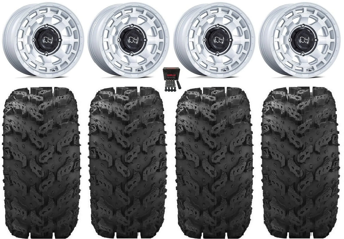 Yamaha CFMoto Viking 14" 1000 ZForce Wolverine Black YXZ1000R Rhino 950 UForce Si Wheels Chamber Tires 28" Reptile