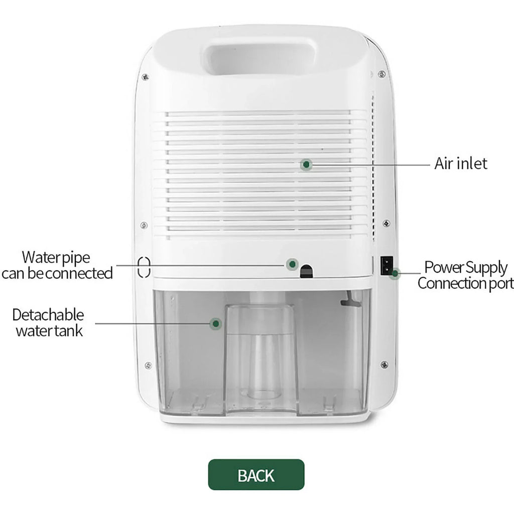 Portable Control Home 2.5L Dehumidifier Remote Small with for 42W Dehumidifier MIDUO