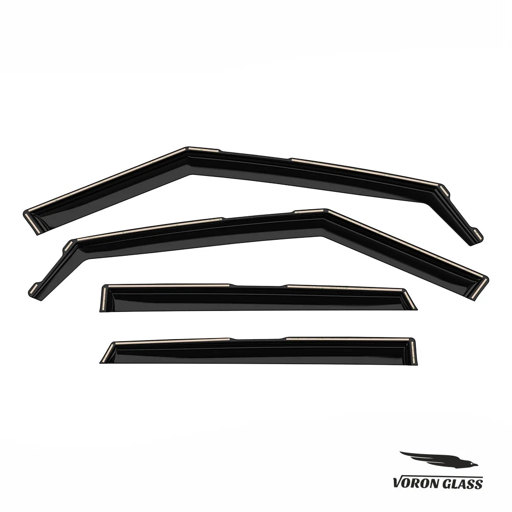 Kia Seltos 4 Visors, Rain Glass in-Channel Guards for Voron Pieces Deflectors, Window Window Durable 2021-2024, 200551 Vent Extra -