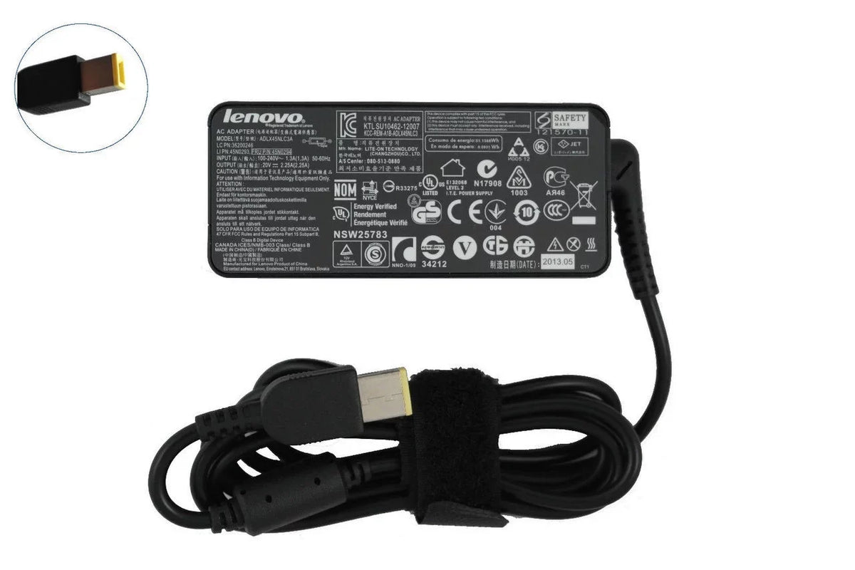 Lenovo 45N0299 45N0300 45W Adapter X240 T440 Thinkpad AC