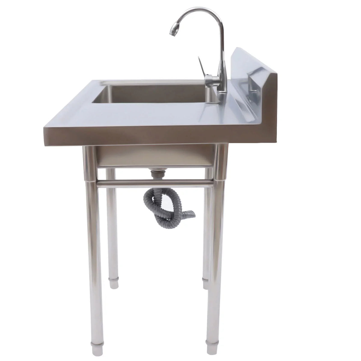 Utility Stainless Kitchen 36.7in Drainboard for 23.6* Use 39.3* Commercial Sink Home and Sink Steel