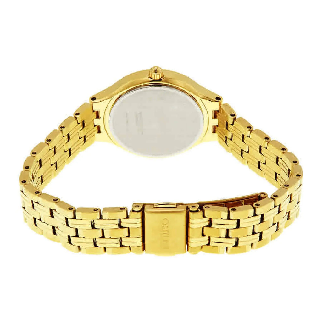 SUT220 Silver Watch Core Women's Gold-tone Seiko Dial