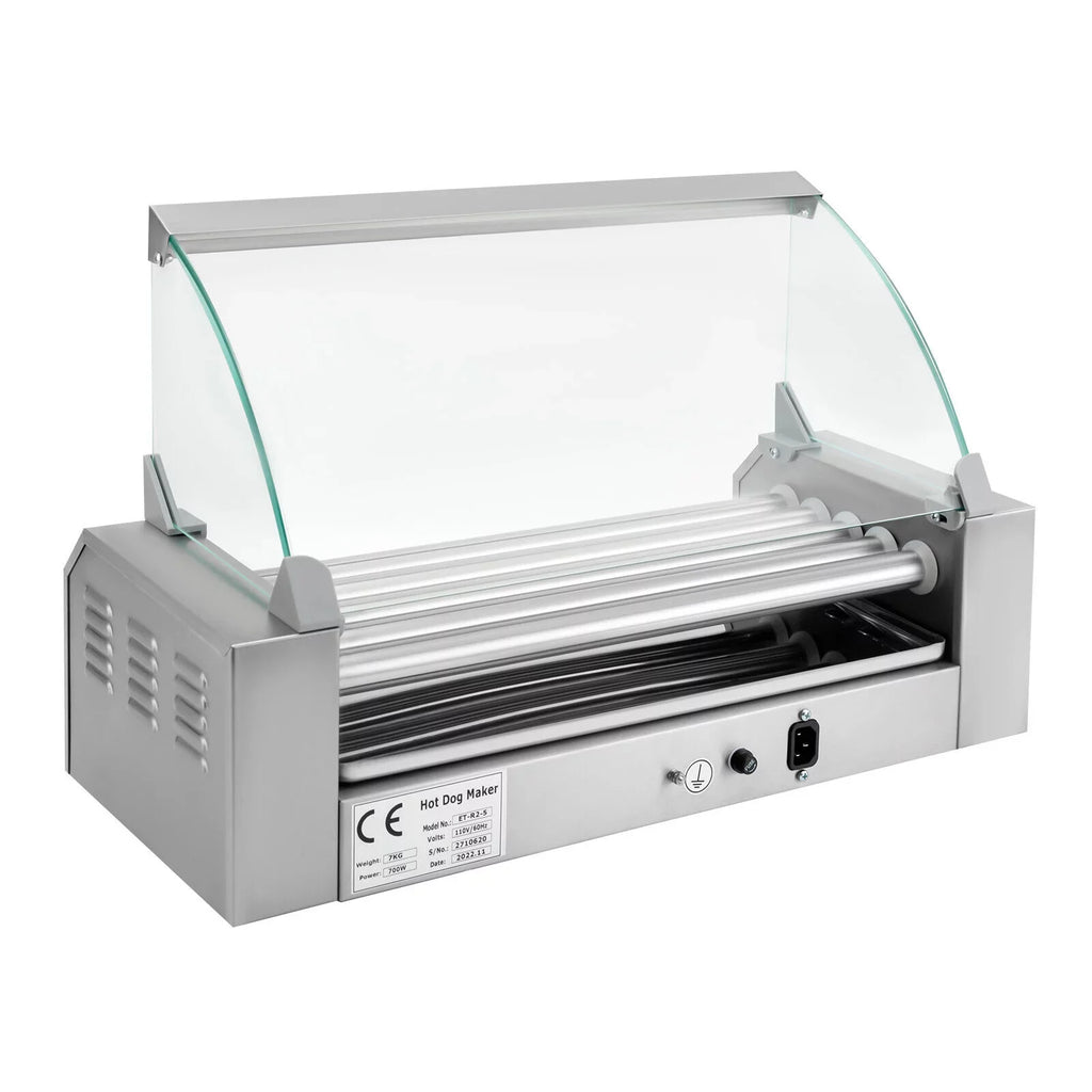 Rollers Stainless Dog 0-250℃ Machine Grilling W/5 110V 12-Hot Set DENEST Sausage Holds
