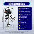 Cooling Boat Fishing CDI HANGKAI Engine HP Outboard Outboard Motor 90cm/35.4in Water 2 Motor Stroke Boat 3.6