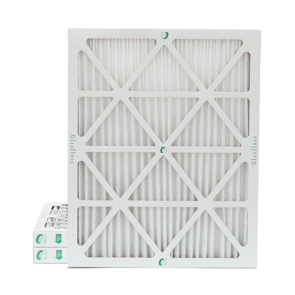 of Air Filters Actual 18x20x2 3 MERV Pleated 2" Size: Pack by 10 x 17-1/2 x 19-1/2 1-3/4 Inch Glasfloss.