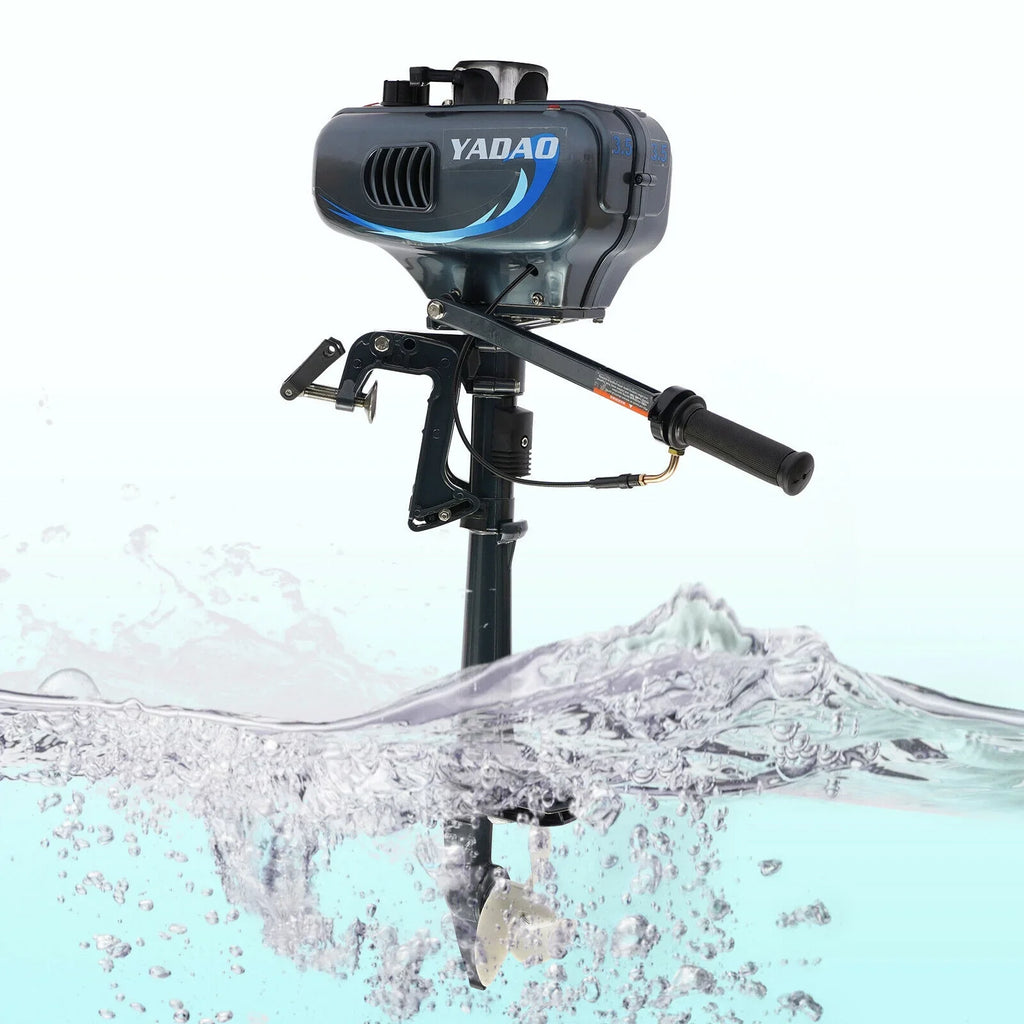 Boat HP System Engine Fishing Boat with 3.5 Outboard Water Motor Engine Cooling 2-Stroke