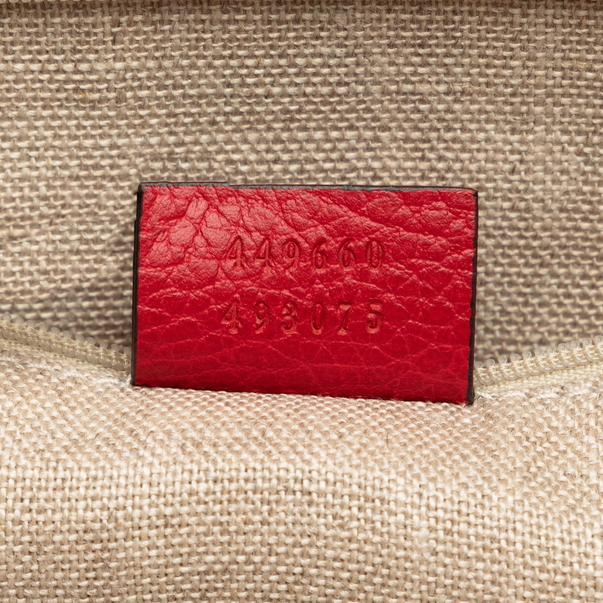 Leather Red Unisex Satchel Charm GG (Good) Calf Authenticated Dome Gucci Pre-Owned Convertible