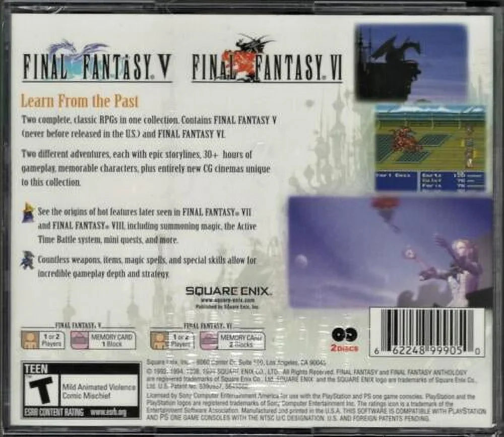 Anthology Version Final New Factory (Greatest PS Sealed Fantasy US Hits) (Brand